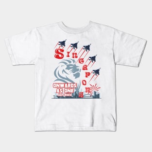 SINGAPORE 58TH BIRTHDAY, ONWARDS AS ONE 2023 Kids T-Shirt